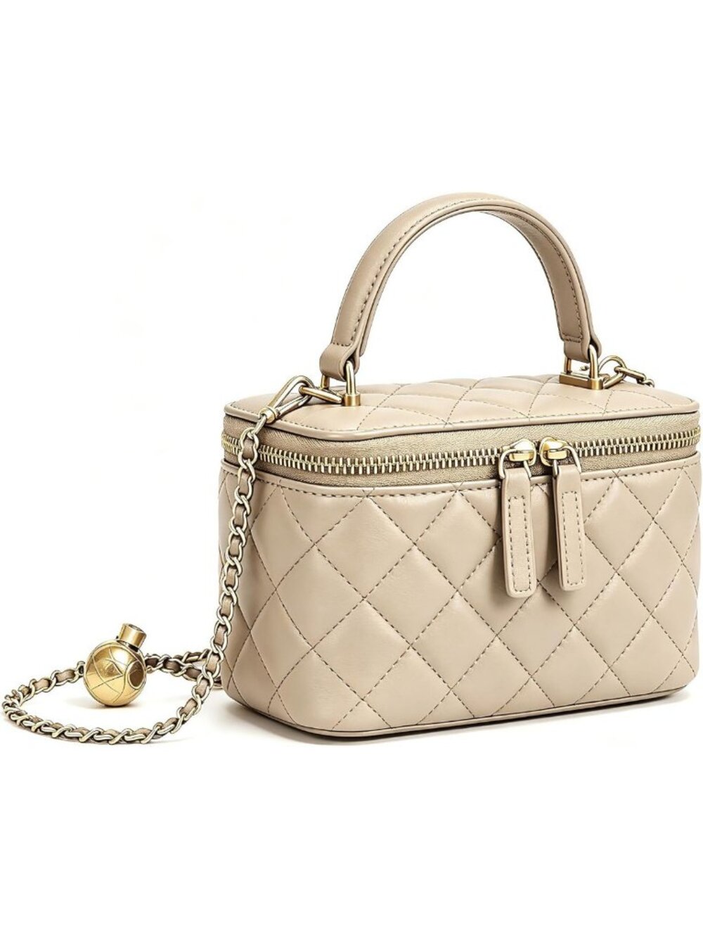 Stylish Mini Quilted Crossbody Bag for Women - Small Leather Evening Handbag
